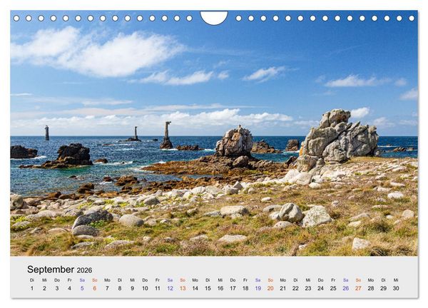 Produktbild: Bretagne Traumhafte K&uuml;sten in Frankreichs Nordwesten (Wandkalender 2026 DIN A4 quer), CALVENDO Monatskalender