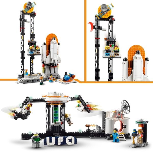 LEGO Creator 3-in-1 31142 Weltraum-Achterbahn, Kirmes-Spielzeug