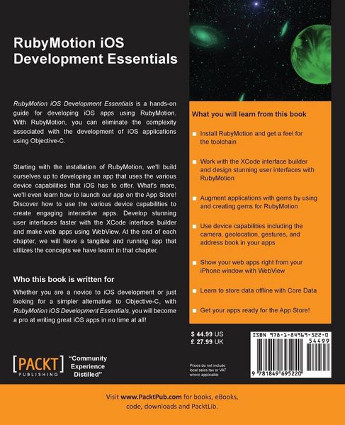 Produktbild: Rubymotion IOS Develoment Essentials