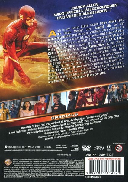 The Flash - Die komplette 4. Staffel [5 DVDs]