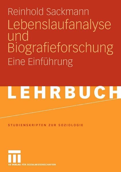 Produktbild: Lebenslaufanalyse und Biografieforschung