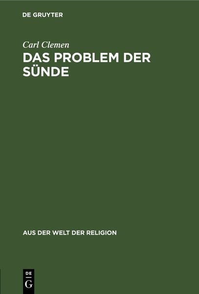 Produktbild: Das Problem der S&uuml;nde