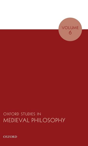 Produktbild: Oxford Studies in Medieval Philosophy Volume 6