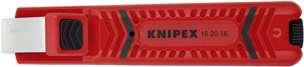 Produktbild: Knipex 16 20 16 SB Abisoliermesser Geeignet f&uuml;r Rundkabel 4 bis 16mm