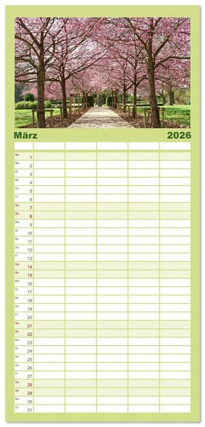 Produktbild: Familienplaner 2026 - Traumsch&ouml;ner Taunus mit 5 Spalten (Wandkalender, 21 x 45 cm) CALVENDO
