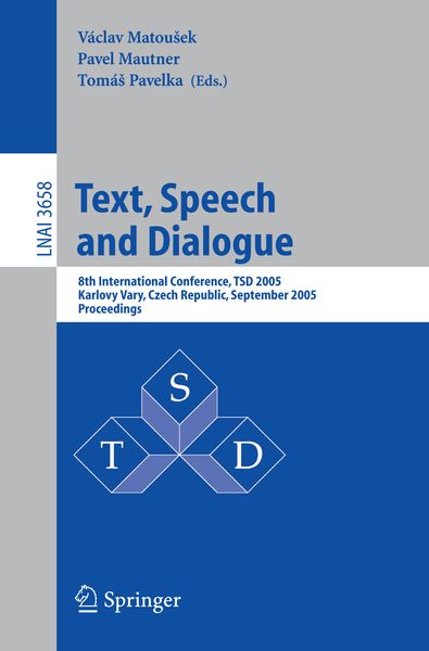 Produktbild: Text, Speech and Dialogue
