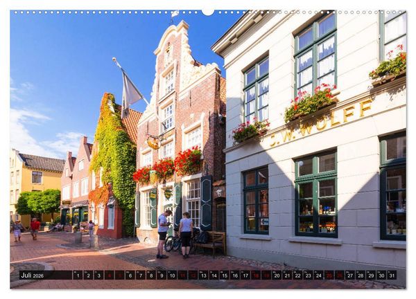 Produktbild: LEER Museumshafen und Altstadt (Wandkalender 2026 DIN A2 quer), CALVENDO Monatskalender