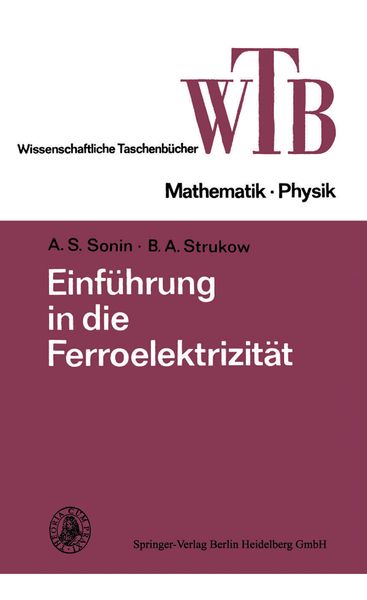 Produktbild: Einf&uuml;hrung in die Ferroelektrizit&auml;t