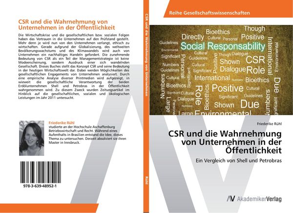 CSR und die Wahrnehmung von Unternehmen in der Öffentlichkeit, Taschenbuch von Friederike Rühl, AV Akademikerverlag, 9783639489521