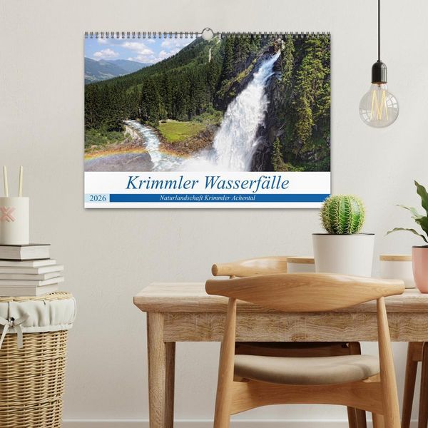 Produktbild: Krimmler Wasserf&auml;lle - Naturlandschaft Krimmler Achental (Wandkalender 2026 DIN A3 quer), CALVENDO Monatskalender
