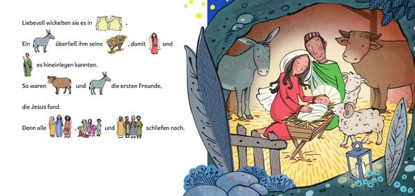 Produktbild: In einem Stall in Betlehem ... Die Weihnachtsgeschichte in Bildw&ouml;rtern
