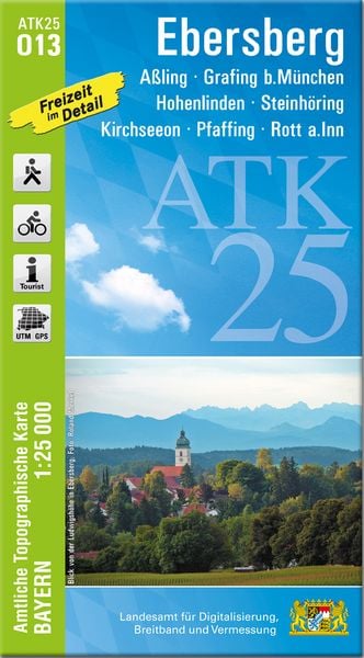 Produktbild: ATK25-O13 Ebersberg (Amtliche Topographische Karte 1:25000)