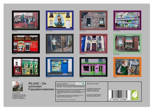 Produktbild: IRLAND - Die sch&ouml;nsten Fassadenmalereien (Wandkalender 2026 DIN A4 quer), CALVENDO Monatskalender