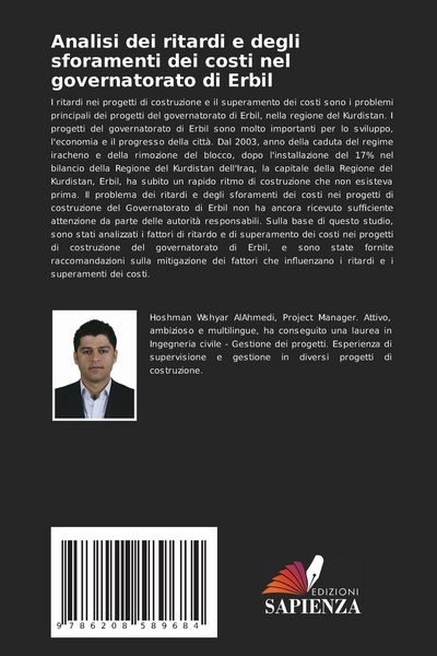Produktbild: Analisi dei ritardi e degli sforamenti dei costi nel governatorato di Erbil