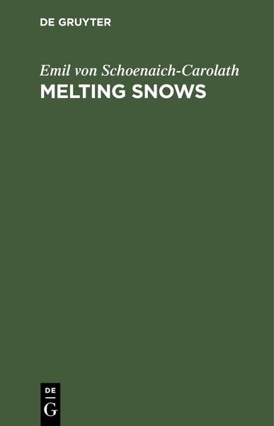 Produktbild: Melting Snows