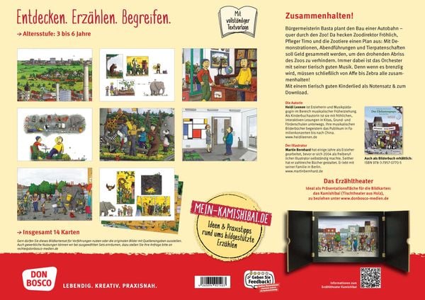 Produktbild: Der Elefantenpups. Rettet den Zoo! Kamishibai Bildkartenset