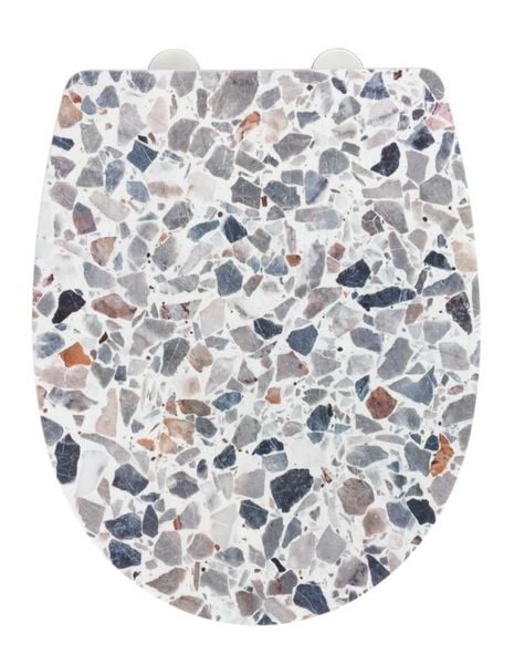 Produktbild: WC-Sitz Mod. Terrazzo High Gloss, aus bruchstabilem Thermoplast