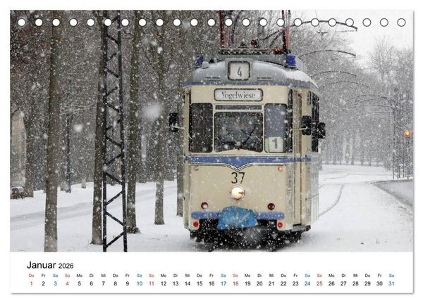 Produktbild: Naumburgs historische Stra&szlig;enbahn (Tischkalender 2026 DIN A5 quer), CALVENDO Monatskalender