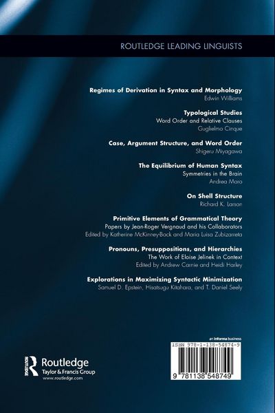 Produktbild: Explorations in Maximizing Syntactic Minimization