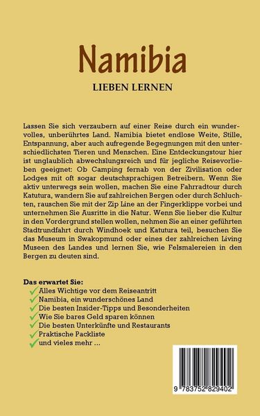 Produktbild: Namibia lieben lernen: Der perfekte Reisef&uuml;hrer f&uuml;r einen unvergesslichen Aufenthalt in Namibia inkl. Insider-Tipps und Packliste