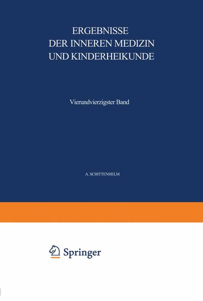 Produktbild: Ergebnisse der Inneren Medizin und Kinderheilkunde
