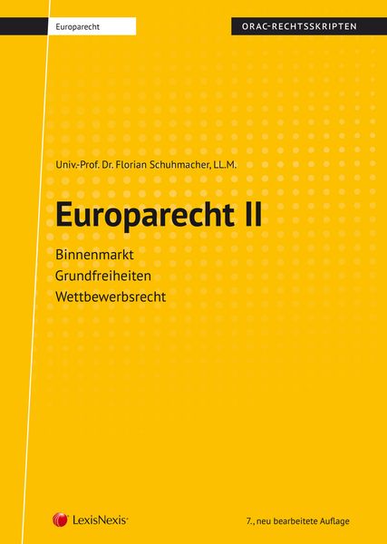 Produktbild: Europarecht II (Skriptum)
