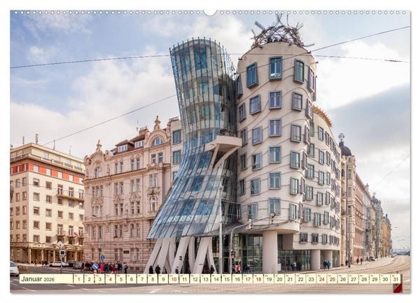 Produktbild: Die sch&ouml;ne Stadt Prag (Wandkalender 2026 DIN A2 quer), CALVENDO Monatskalender