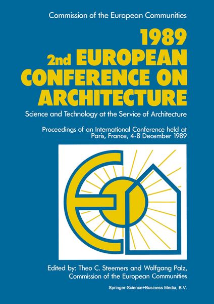 Produktbild: 1989 2nd European Conference on Architecture