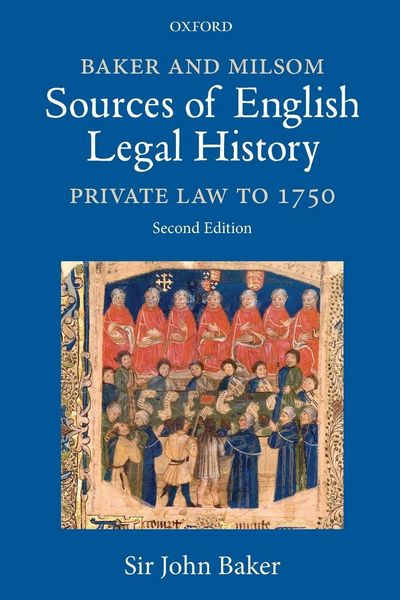 Produktbild: Baker and Milsom Sources of English Legal History