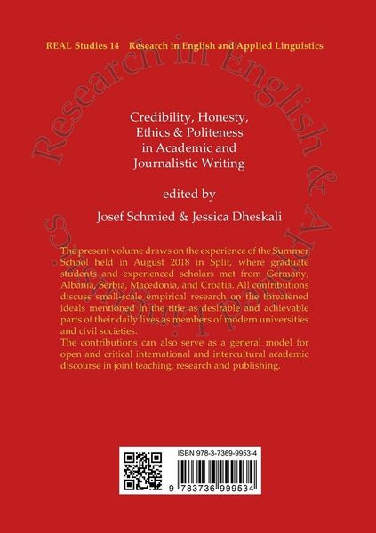 Produktbild: Credibility, Honesty, Ethics & Politeness in Academic and Journalistic Writing (Band 14)