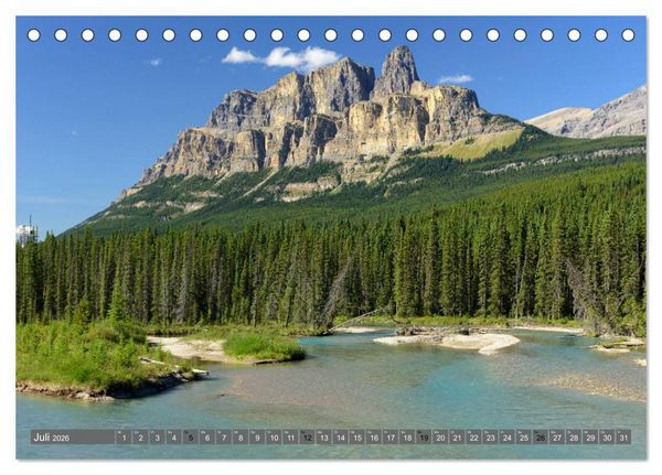 Produktbild: Kanada der Westen (Tischkalender 2026 DIN A5 quer), CALVENDO Monatskalender