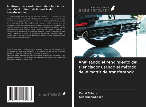 Produktbild: Analizando el rendimiento del silenciador usando el m&eacute;todo de la matriz de transferencia