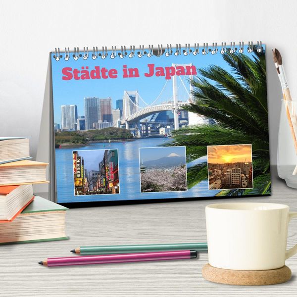 Produktbild: St&auml;dte in Japan (Tischkalender 2027 DIN A5 quer), CALVENDO Monatskalender