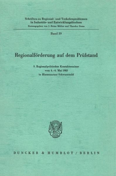 Produktbild: Regionalf&ouml;rderung auf dem Pr&uuml;fstand.