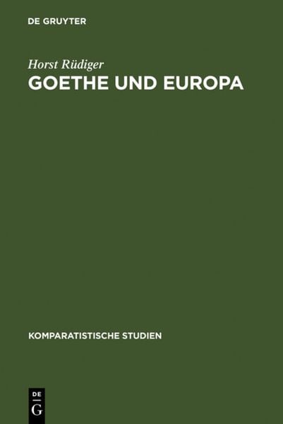 Produktbild: Goethe und Europa