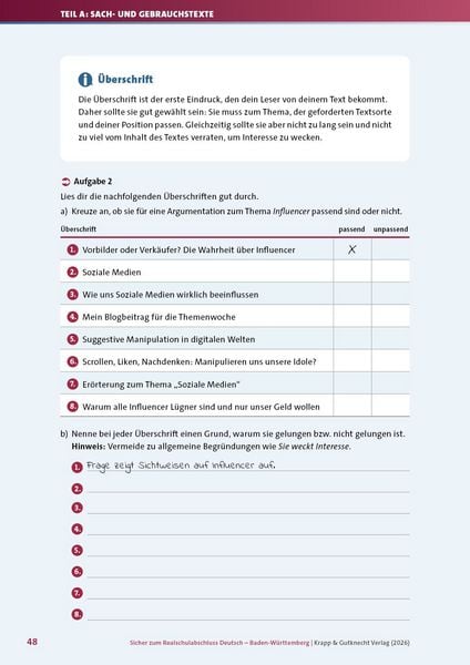 Produktbild: Sicher zum Realschulabschluss Deutsch Baden-W&uuml;rttemberg neues Pr&uuml;fungsformat 2027