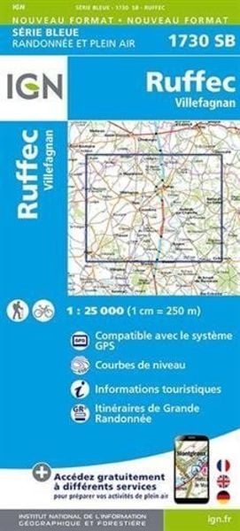 Ruffec - Villefagnan, Karte von Collectif Ign, IGN Frankreich, 9782758533108