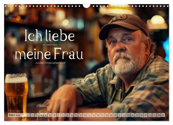 Produktbild: Ich brauch mehr Vitamin Bier (Wandkalender 2026 DIN A3 quer), CALVENDO Monatskalender