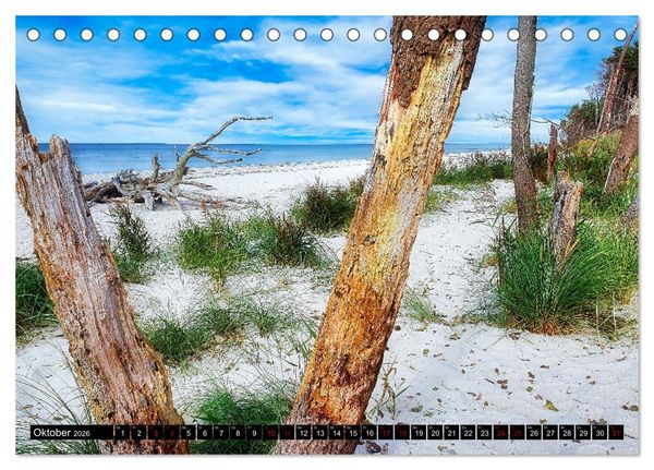 Produktbild: Fischland - Dar&szlig;- Zingst (Tischkalender 2026 DIN A5 quer), CALVENDO Monatskalender