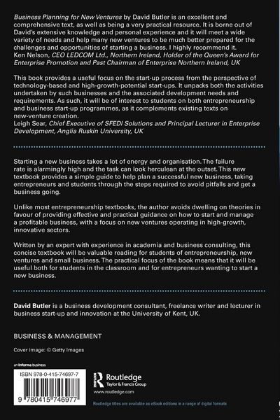 Produktbild: Business Planning for New Ventures