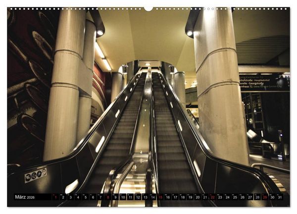 Produktbild: U-Bahn-Stationen Hannover (hochwertiger Premium Wandkalender 2026 DIN A2 quer), Kunstdruck in Hochglanz