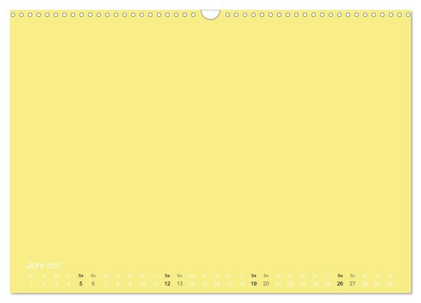 Produktbild: Bastelkalender - Gelb (Wandkalender 2027 DIN A3 quer), CALVENDO Monatskalender