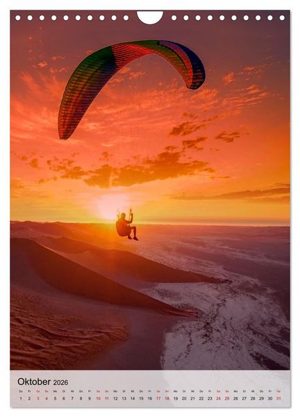 Produktbild: Paragliding - einfach Spa&szlig; (Wandkalender 2026 DIN A4 hoch), CALVENDO Monatskalender