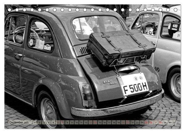 Produktbild: il Cinquecento - Details im Fokus - im Look eines legend&auml;ren Analogfilms (Tischkalender 2025 DIN A5 quer), CALVENDO Monatskalender