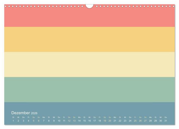 Produktbild: 70er Jahre Bastelkalender - DIY Kreativ-Kalender zum Selbstgestalten (Wandkalender 2026 DIN A3 quer), CALVENDO Monatskalender