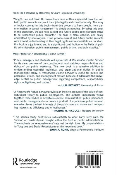 Produktbild: A Reasonable Public Servant