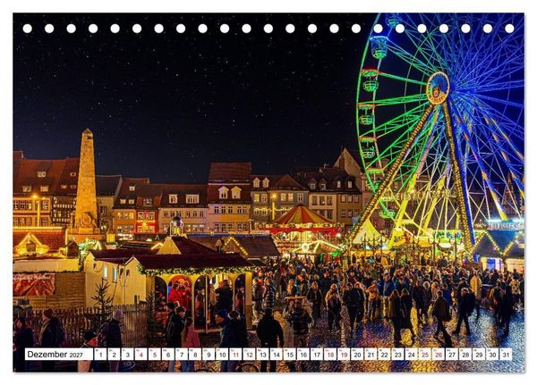 Produktbild: Mein Erfurt - Hier bin ch zu Hause (Tischkalender 2027 DIN A5 quer), CALVENDO Monatskalender