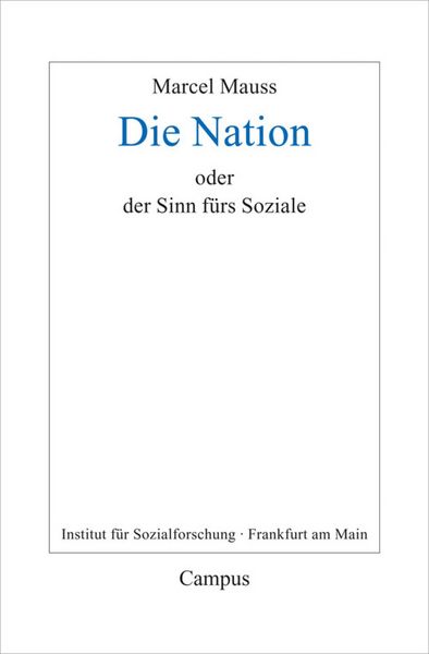 Produktbild: Die Nation oder Der Sinn f&uuml;rs Soziale