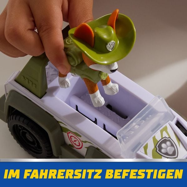 Produktbild: PAW Patrol - Tracker-Figur mit Dschungel-Fahrzeug, stabiles Basis-Fahrzeug (2025), authentisches Spielzeug zur Serie f&uuml;r Kinder ab 3 Jahren