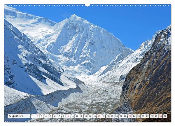 Produktbild: NEPAL, die Umrundung des Manaslu (Wandkalender 2026 DIN A2 quer), CALVENDO Monatskalender